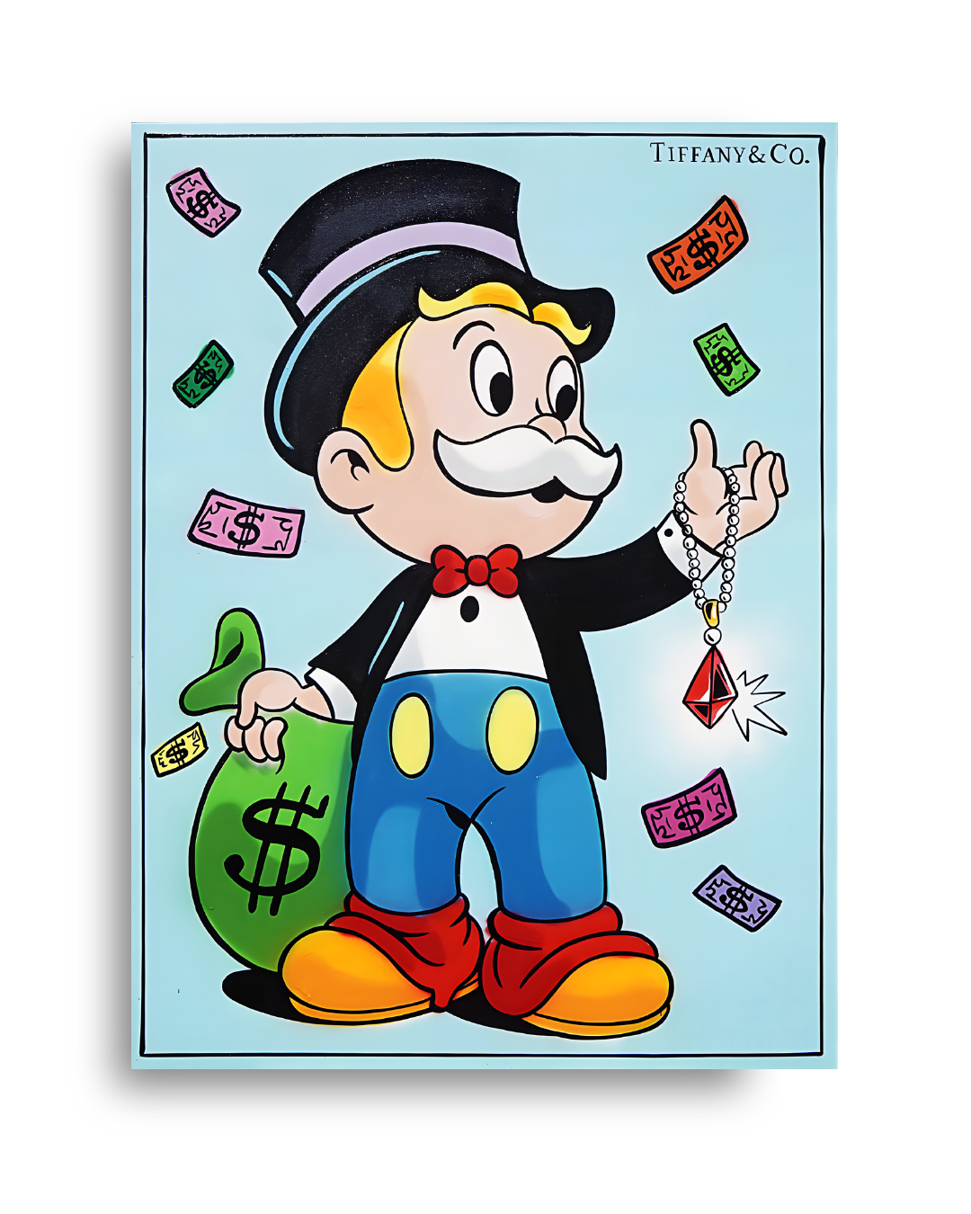 Monopoly Money Bag