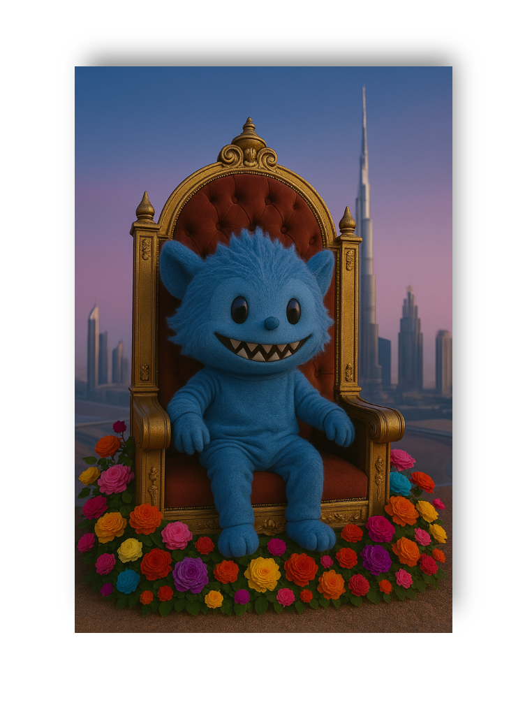 Labubu Blue in Dubai