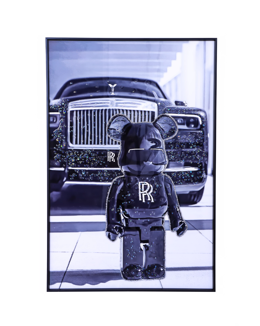 Luxury Bear & Rolls-Royce Bling Art (LIMITED EDITION)